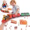 Christmas Electric Train Set 193 Pcs Steam Locomotive Battery Powered Kids Toy